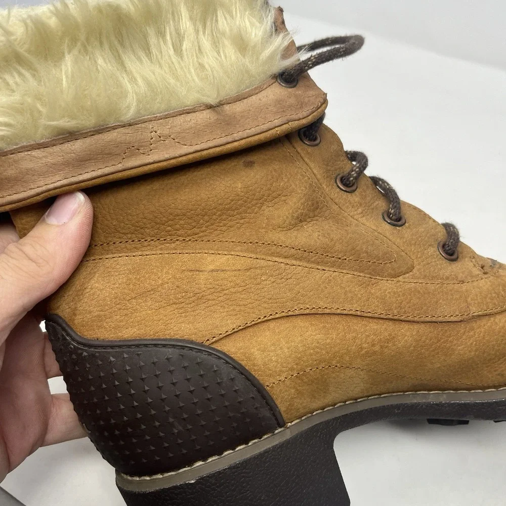 Merrell Chateau Mid Lace Polar Waterproof Boots Brown Suede Women's 11